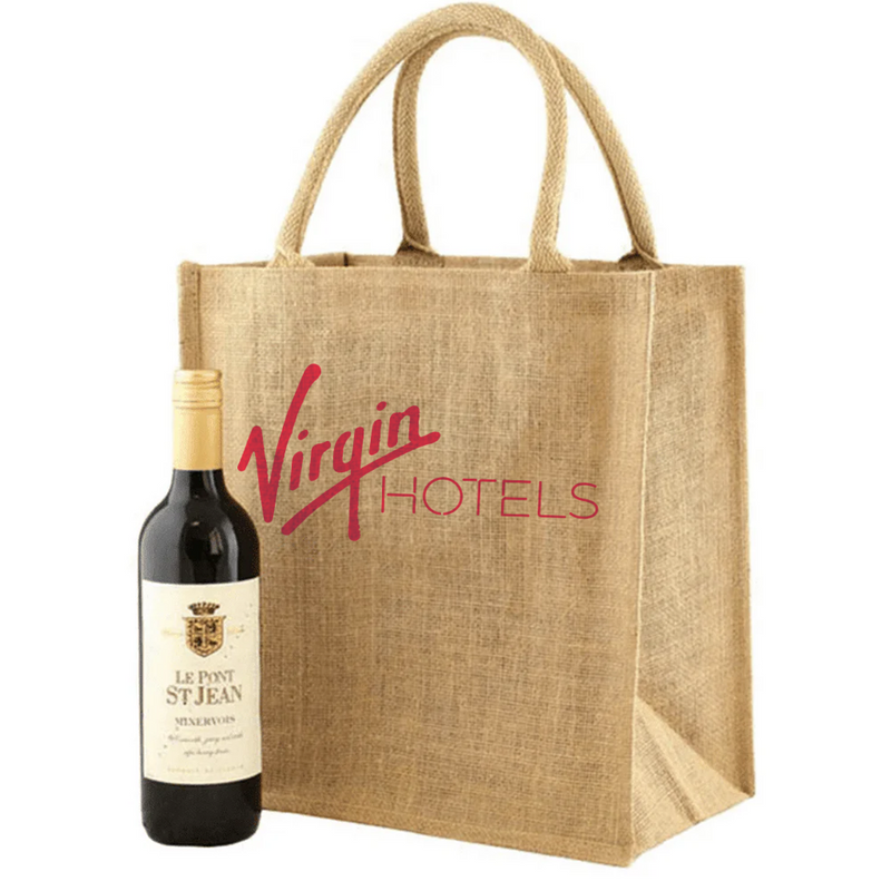 Branded Six Bottle Wine Bag