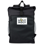 The Yani - RPET polyester roll-top backpack.