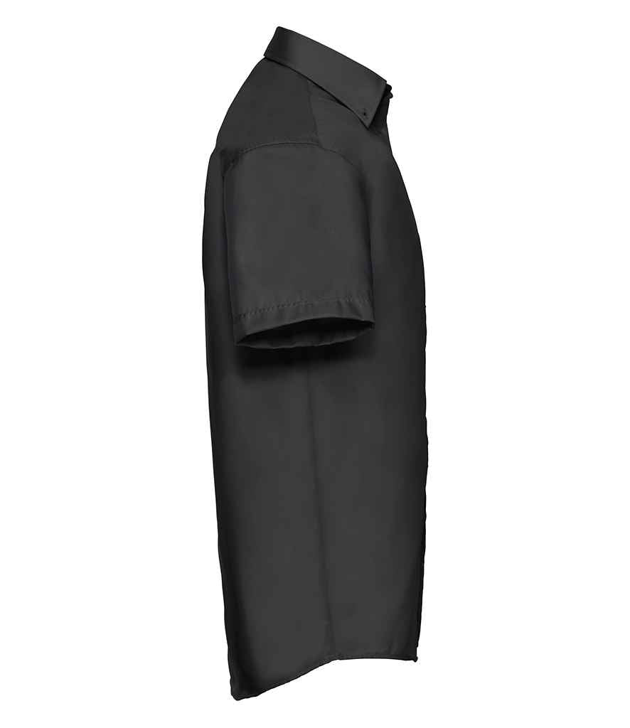 Russell Collection Short Sleeve Ultimate Non-Iron Shirt Black
