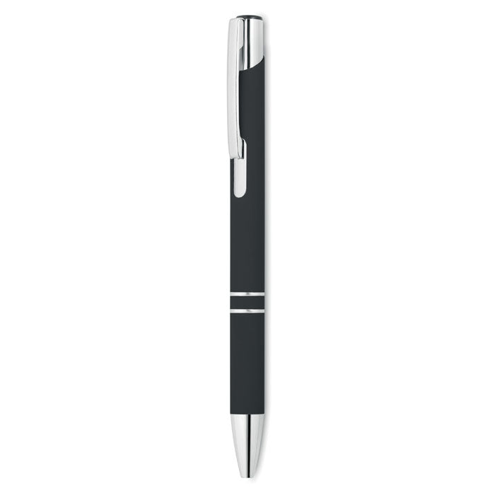 Ball pen in rubberised finish | Branded Metal Pen