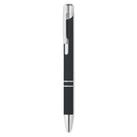 Ball pen in rubberised finish | Branded Metal Pen