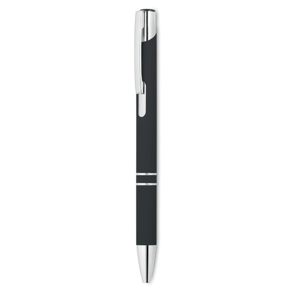 Ball pen in rubberised finish | Branded Metal Pen