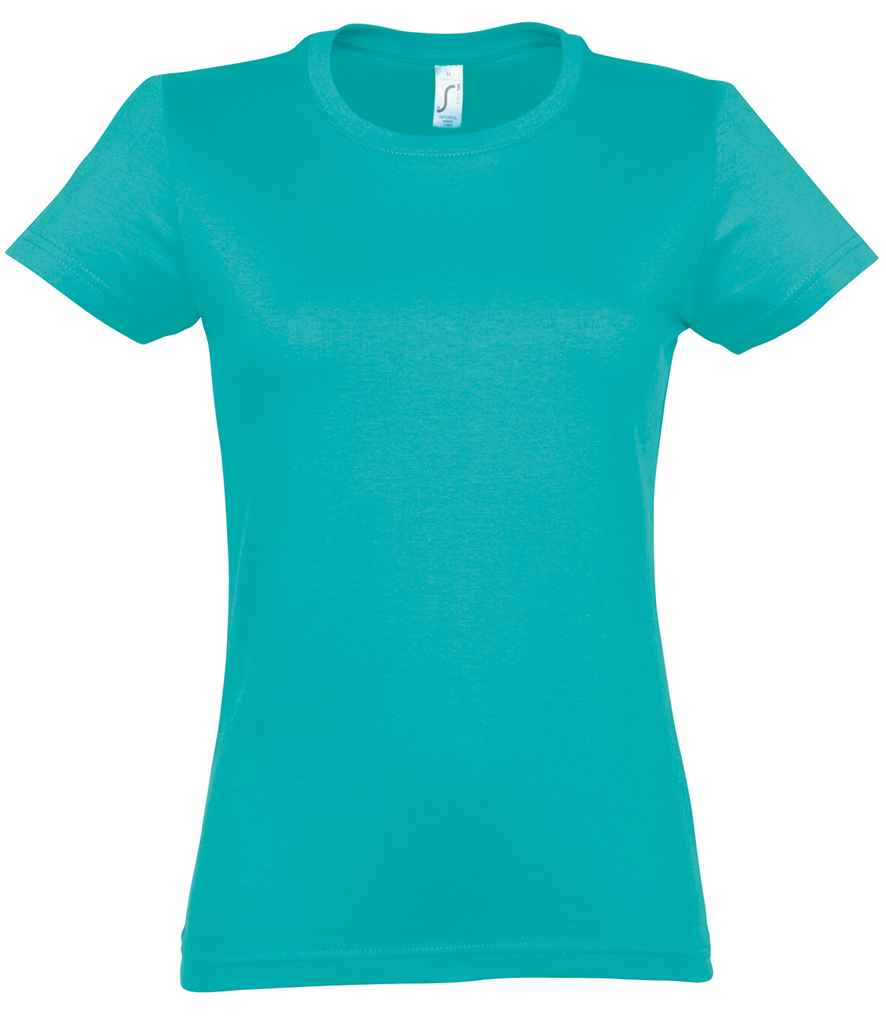 SOL'S Ladies Imperial Heavy T-Shirt Caribbean Blue