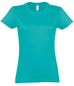 SOL'S Ladies Imperial Heavy T-Shirt Caribbean Blue