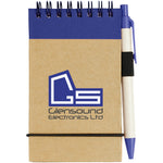 Branded Zuse A7 recycled jotter notepad with pen