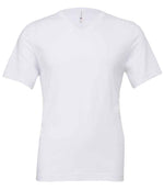 Canvas Unisex Jersey V Neck T-Shirt White