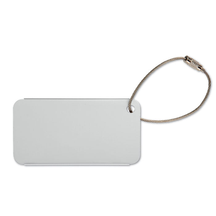 Aluminium luggage tag