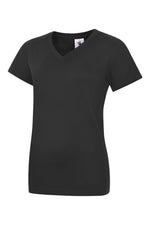Branded Ladies Classic V-Neck T-Shirt