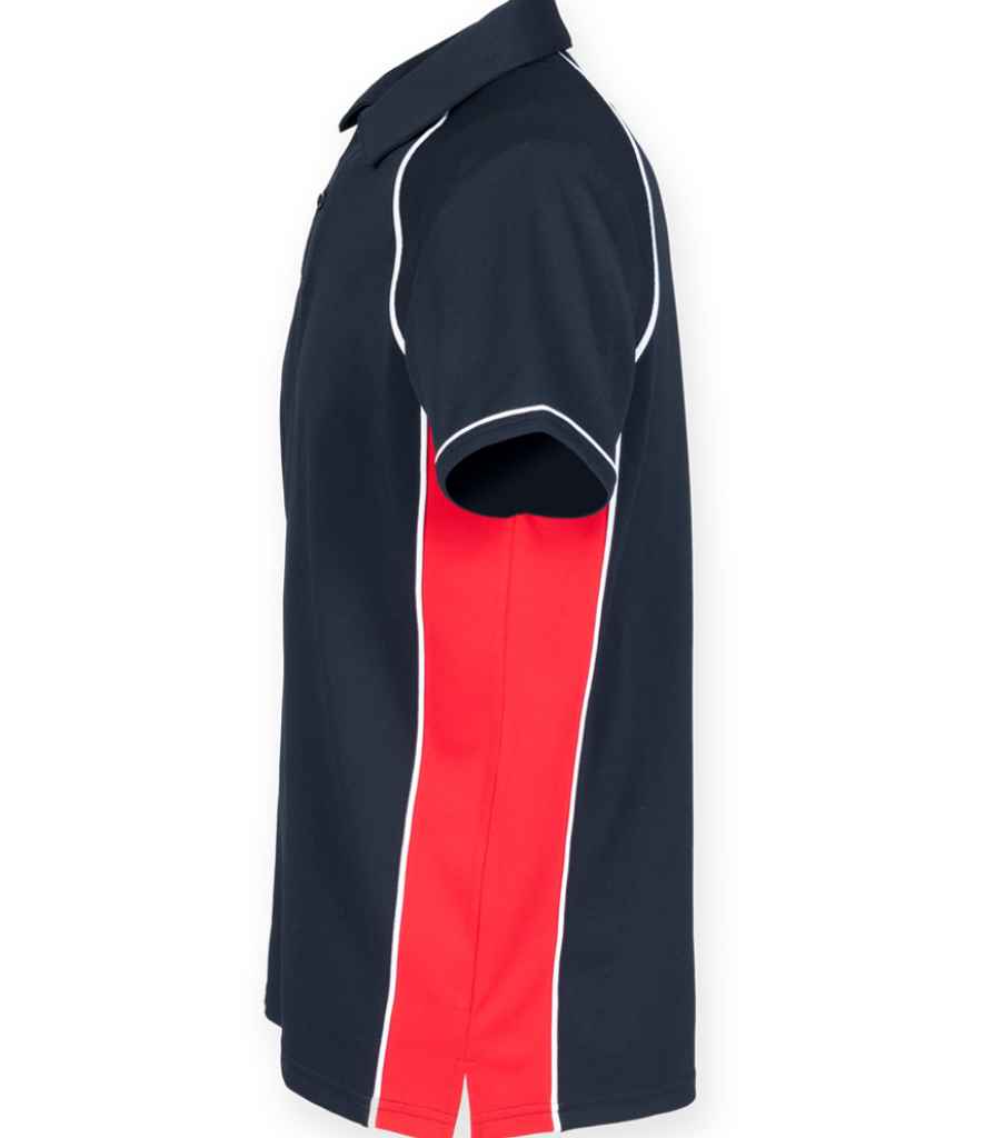 Finden + Hales Performance Piped Polo Shirt Navy/Red/White