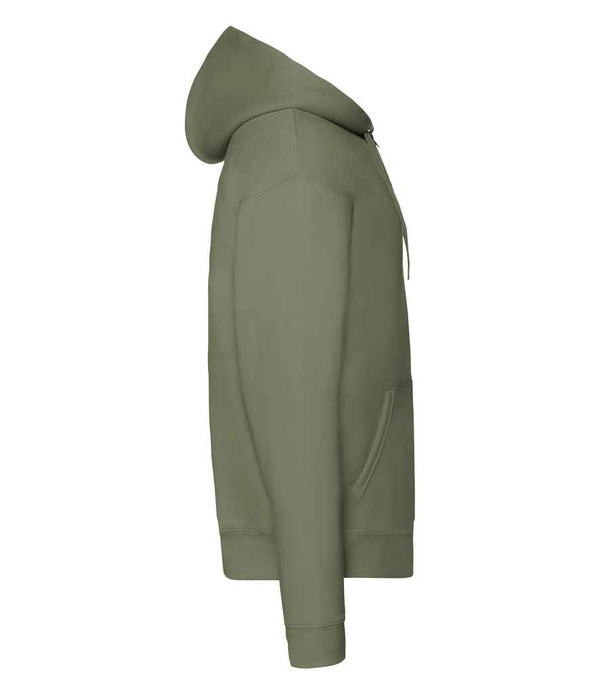 Fruit of the Loom Premium Zip Hooded Sweatshirt Classic Olive