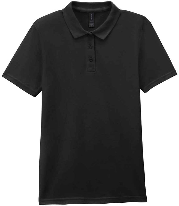 Gildan Ladies SoftStyle® Double Piqué Polo Shirt Black