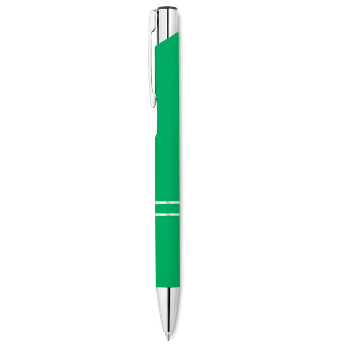 Ball pen in rubberised finish | Branded Metal Pen