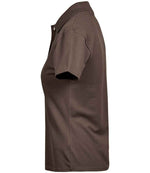 Tee Jays Ladies Luxury Stretch Polo Shirt Chocolate