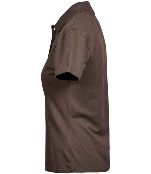 Tee Jays Ladies Luxury Stretch Polo Shirt Chocolate