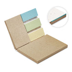 Branded Grass/seed paper memo pad with sticky notes