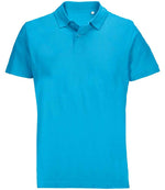 SOL'S Unisex Pulse Twin Piqué Polo Shirt Aqua
