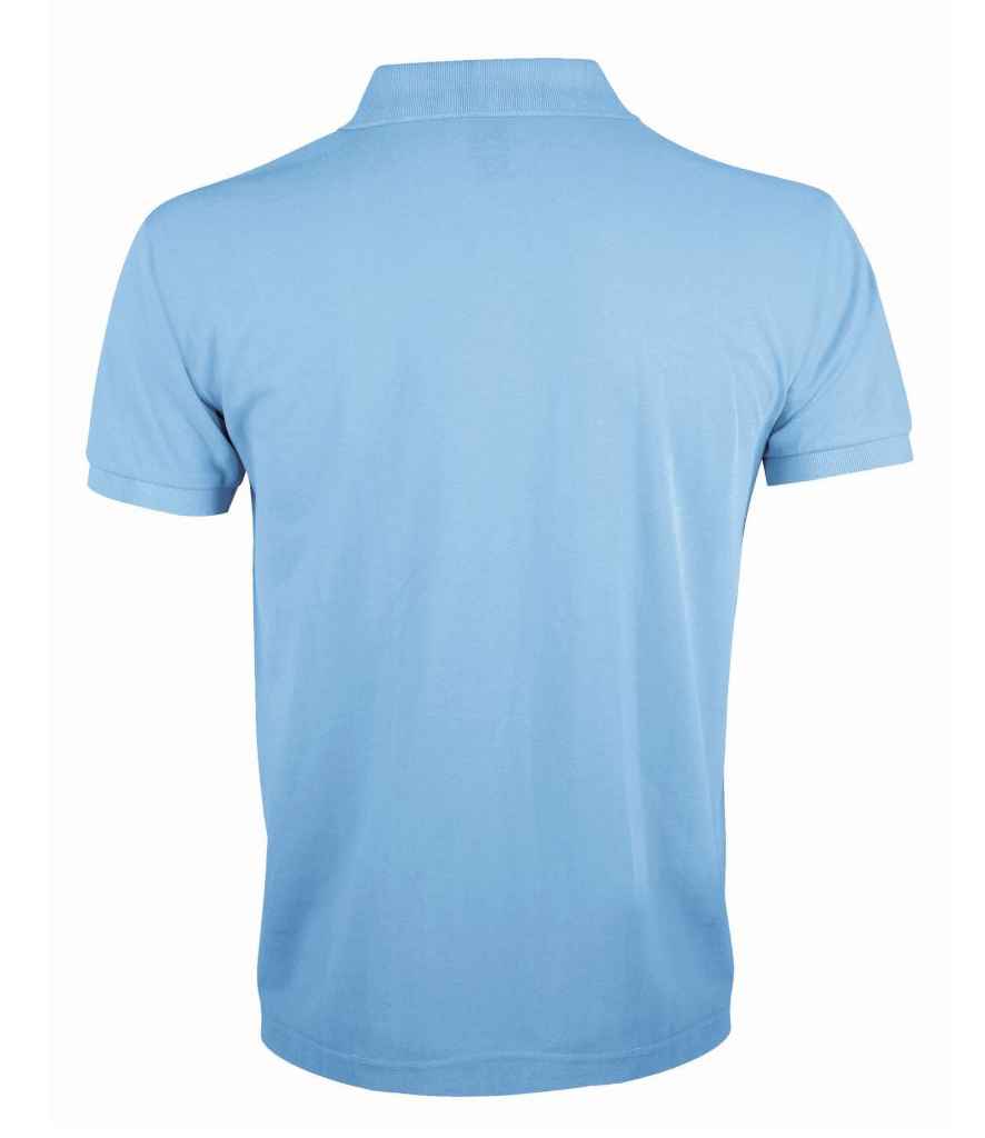 SOL'S Prime Poly/Cotton Piqué Polo Shirt Sky Blue