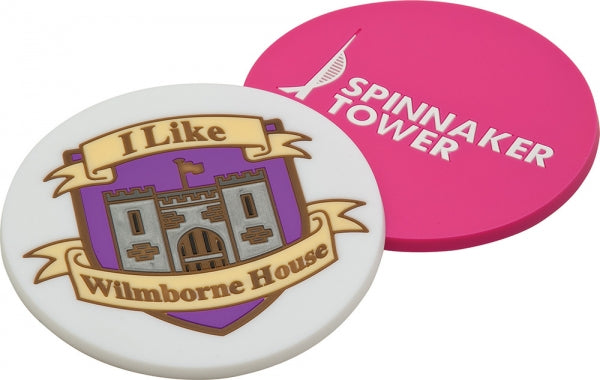 Branded Soft Moulded PVC Coasters (90mm Diameter: 4mm Thick)