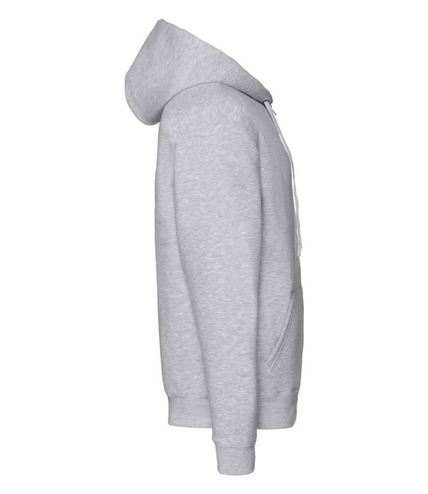 Fruit of the Loom Premium Zip Hooded Sweatshirt Heather Grey