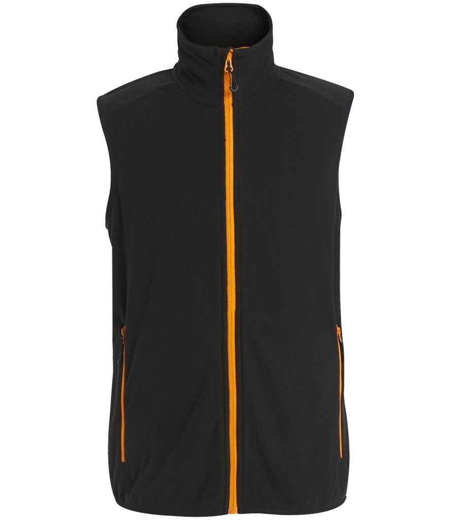 Regatta Navigate Fleece Bodywarmer Black/Orange Pop