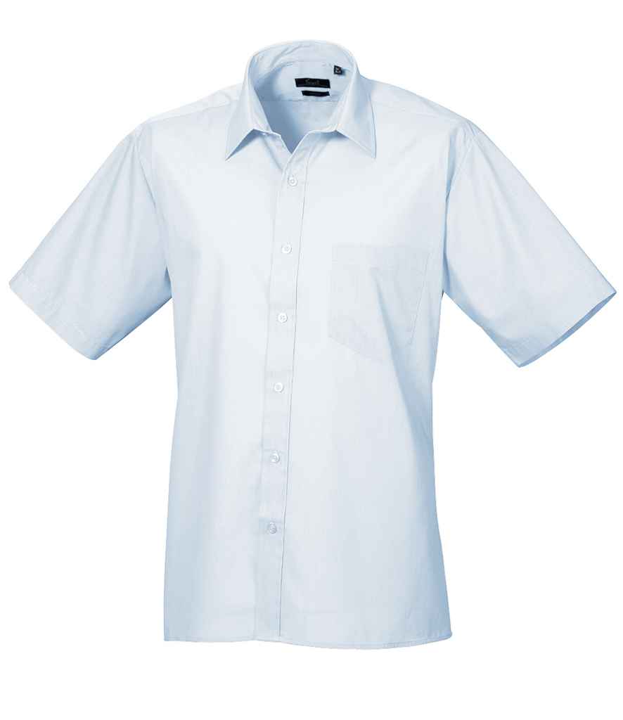 Premier Short Sleeve Poplin Shirt Light Blue