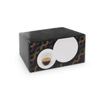 EXPRESSO. Isothermal glass coffee set with 2 glasses