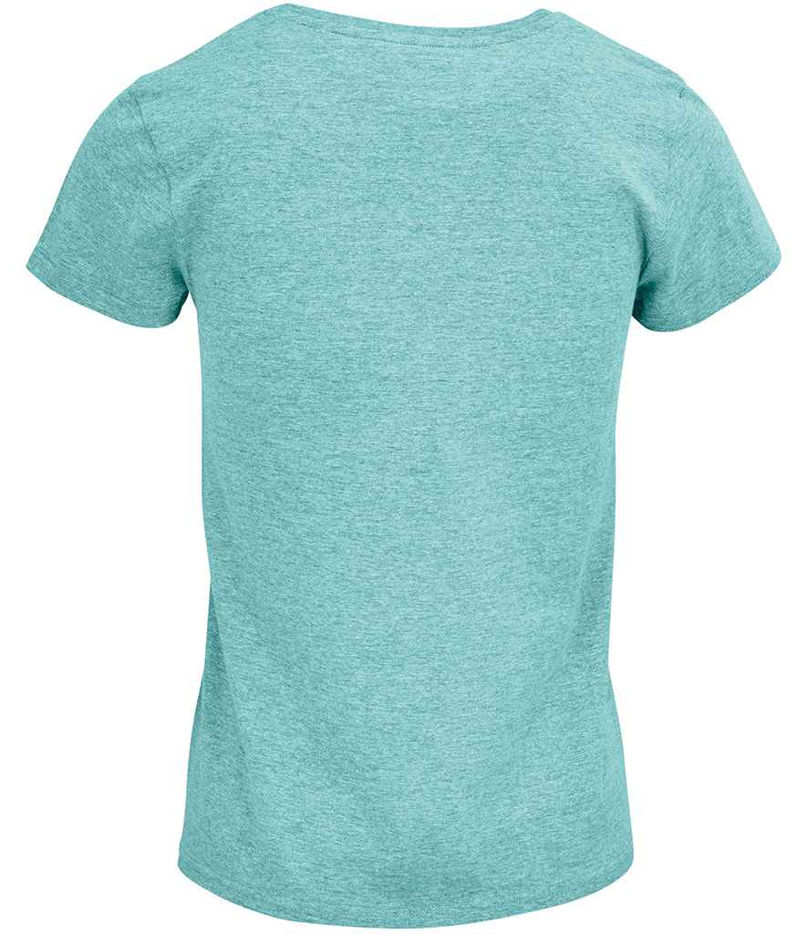 SOL'S Ladies Crusader Organic T-Shirt Heather Light Green