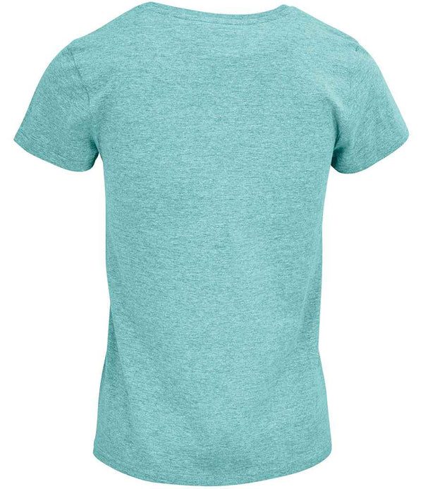 SOL'S Ladies Crusader Organic T-Shirt Heather Light Green