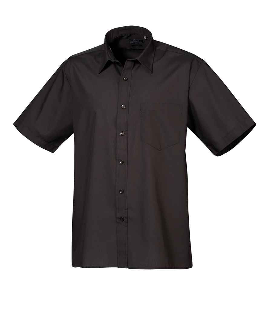 Premier Short Sleeve Poplin Shirt Black