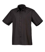 Premier Short Sleeve Poplin Shirt Black