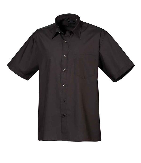 Premier Short Sleeve Poplin Shirt Black