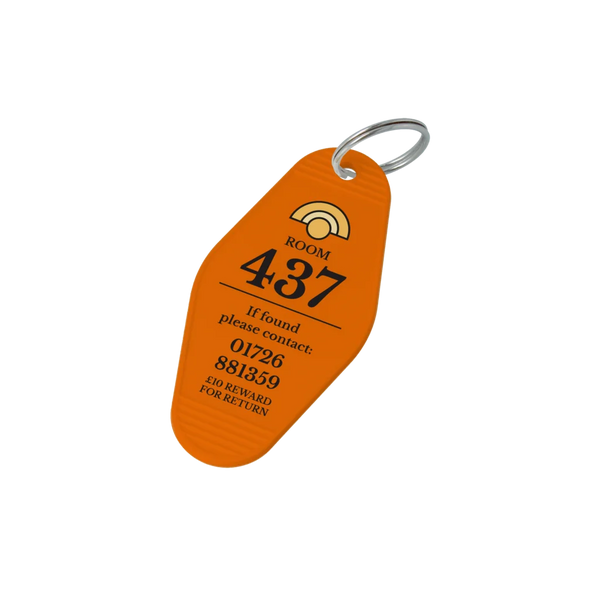Recycled Retro Hotel Keyring