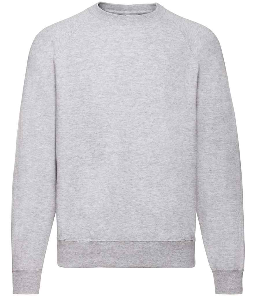 Fruit of the Loom Classic Raglan Sweatshirt Heather Grey