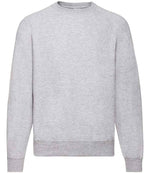 Fruit of the Loom Classic Raglan Sweatshirt Heather Grey