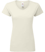 Fruit of the Loom Ladies Iconic 195 T-Shirt Natural