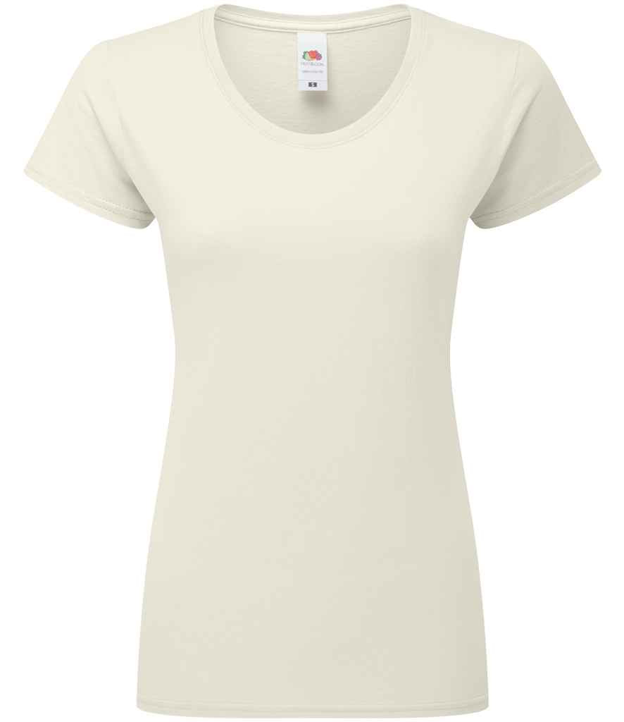 Fruit of the Loom Ladies Iconic 195 T-Shirt Natural