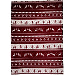 Branded Melsomby Flannel fleece snowmen blanket (260 gr/m2)