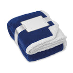 Branded Blanket coral fleece/ sherpa
