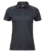 Tee Jays Ladies Luxury Sport Polo Shirt Dark Grey