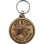 The Graina - Bamboo keyring (Round)