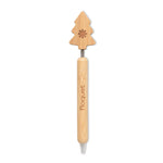 Bamboo Christmas tree ball pen