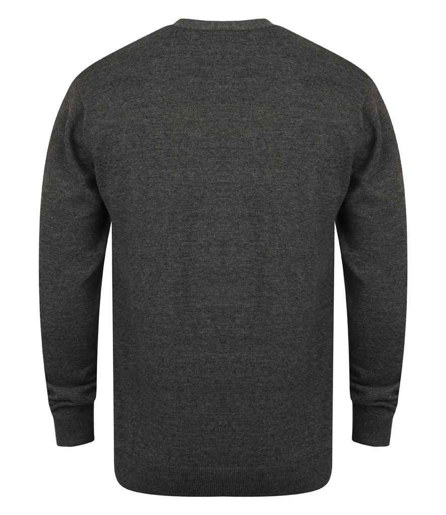 Henbury Lightweight Cotton Acrylic V Neck Cardigan