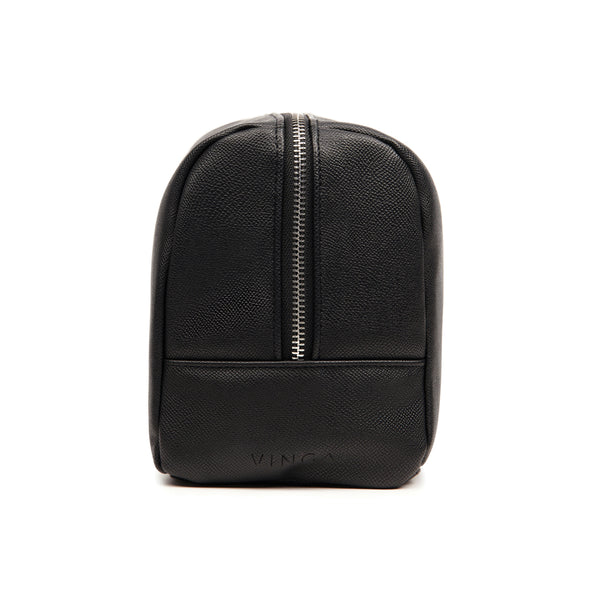 Branded VINGA Bermond RCS recycled PU toiletry bag