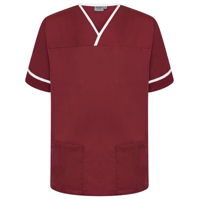 Behrens Contrast Trim Smart Scrub Top