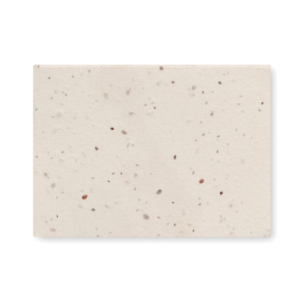 Grass/seed paper memo pad with sticky notes