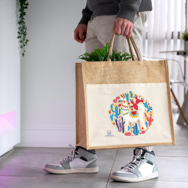 Branded Windsor Jute Shopper