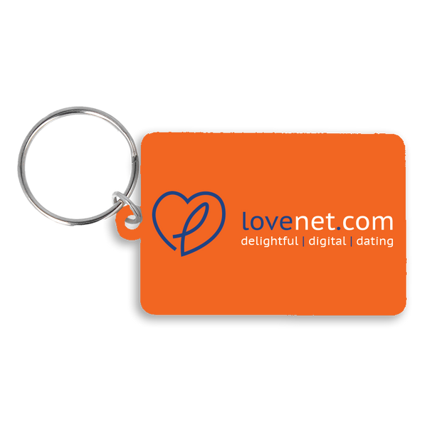 Recycled 55mm Rectangle Keyring
