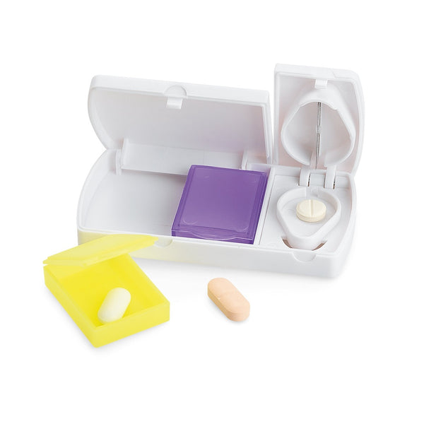 NERO. Pill box with 2 dividers