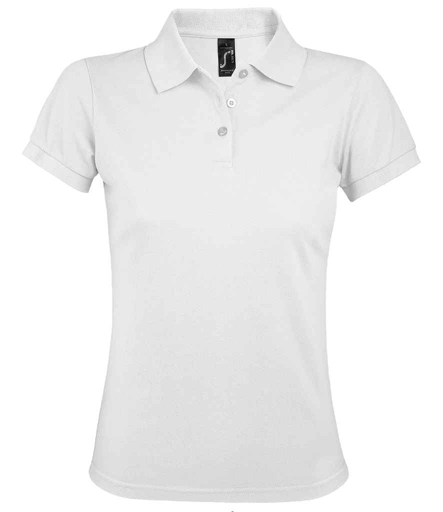 SOL'S Ladies Prime Poly/Cotton Piqué Polo Shirt White
