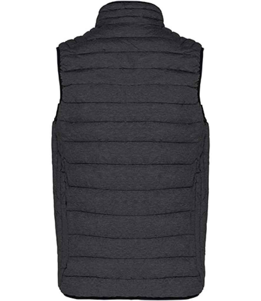 Kariban Lightweight Padded Bodywarmer Marl Dark Grey